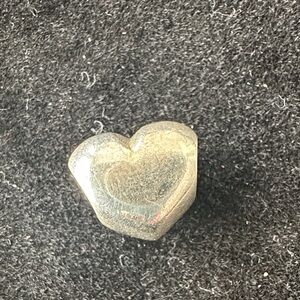 Authentic PANDORA ALE 925 Sterling Silver Smooth Puffy Heart Charm # (TDW029114)
